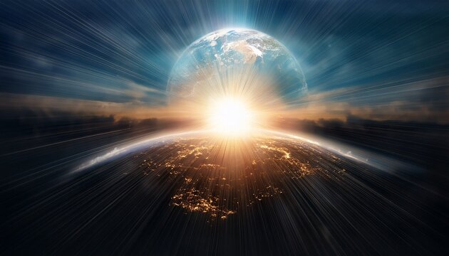 divine light symbol of gods presence truth and grace blessing the world with illumination