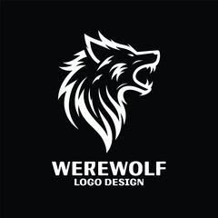 Obraz premium WereWolf Vector Logo Design
