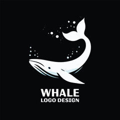 Whale Vector Logo Design