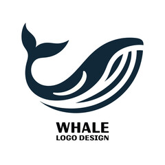 Fototapeta premium Whale Vector Logo Design