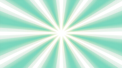 Obraz premium Abstract teal and white sunburst background for design