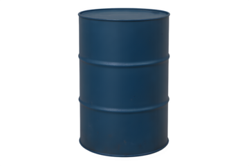 Isolated Oil Drum Barrel on Transparent Background (PNG)

