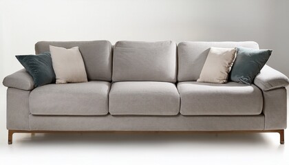 modern light gray couch
