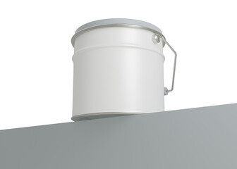 Paint Tin Can with Handle Mockup for Label