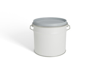 Metal Tin Can with Handle Mockup