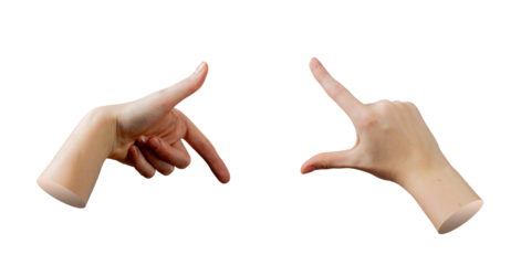 Hand framing view with fingers in creative gesture, symbol of focus and perspective to capture scene