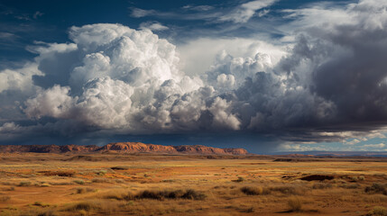 clouds over the mountains