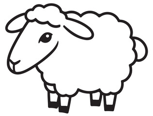 FUNNY SHEEP SILHOUETTE
