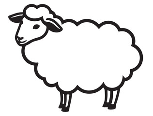 FUNNY SHEEP SILHOUETTE