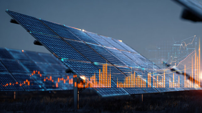 solar panels energy growth graphs