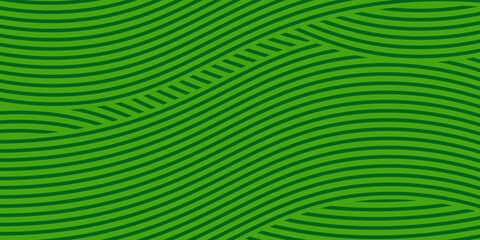 farm green banner, organic abstract background with fields. wavy green lines, natural organic products. ecology background. striped farmer green Pattern