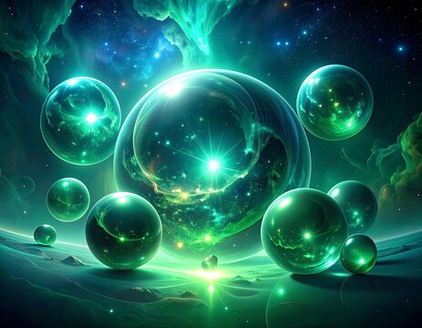 Emerald spheres in a cosmic landscape