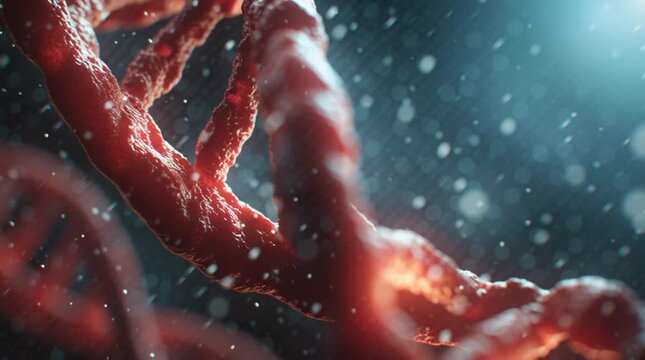 3D render of human DNA