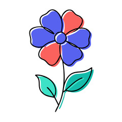 vector illustration of a flower