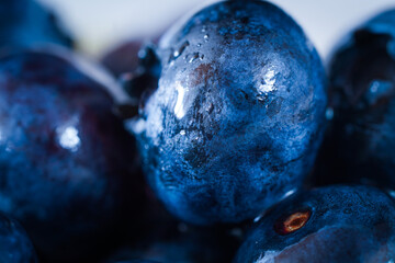 Macro Shot of Fresh Blueberries
