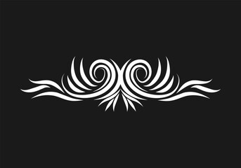 Growing floral element animation. Video clip with alpha channel.