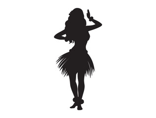 HULA DANCER SILHOUETTE