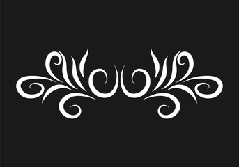 Growing floral element animation. Video clip with alpha channel.