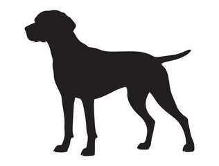 HUNGARIAN VIZSLA DOG SILHOUETTE