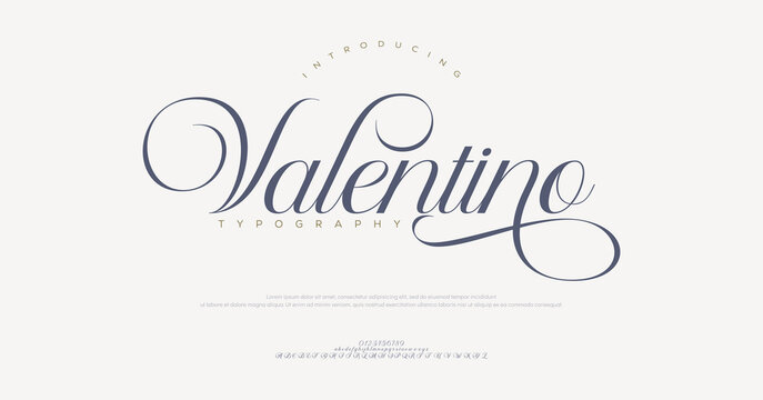 signature Font Calligraphy Logotype Script Brush Font Type Font lettering handwritten. vector illustration 
