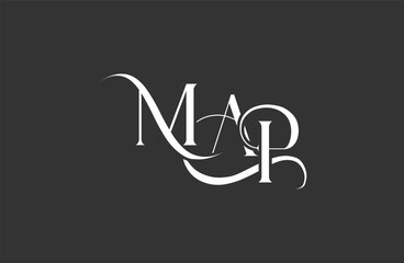 Initial MAP letter logo design. Elegant Monogram Logo Design with Decorative Elements and Typography