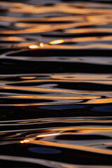 Gilded Ripples Dance Upon Molten Waters