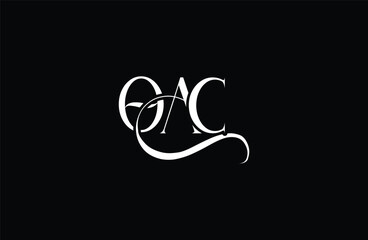 Initial OAC letter logo design. Elegant Monogram Logo Design with Decorative Elements and Typography