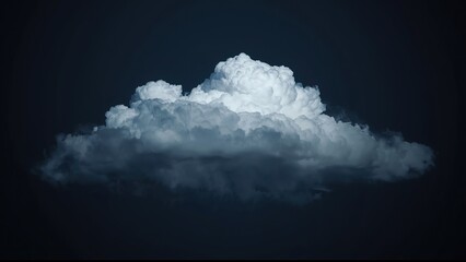 white cloud in dark background photo