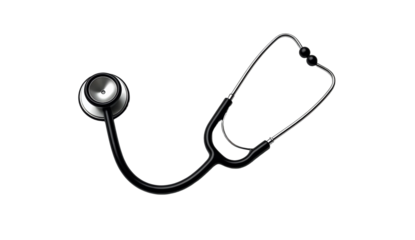 Stethoscope isolated on transparent background.