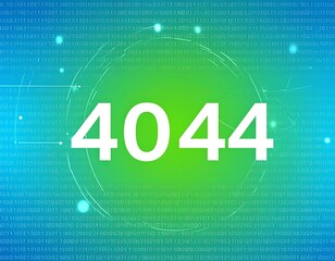 Abstract digital error code 404