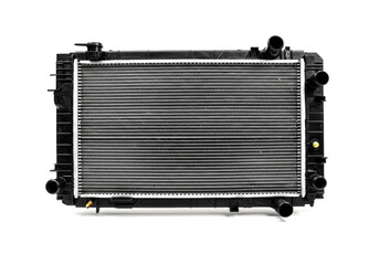 Fototapeta premium Car Radiator isolated on white background