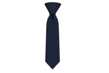 Realistic blue tie is isolated on a transparent background, perfect for business and fashion concepts