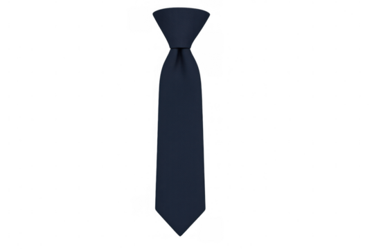 Realistic blue tie is isolated on a transparent background, perfect for business and fashion concepts