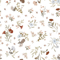 Floral Block Color Abstracts Styles  Art