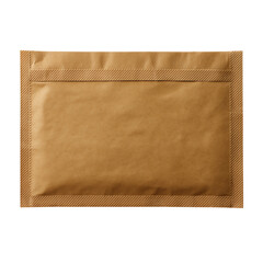 Obraz premium Sealed Kraft Bubble Mailer Envelope – Top View of Eco-Friendly Padded Packaging