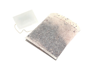 Tea bag isolated on transparent or white background, png