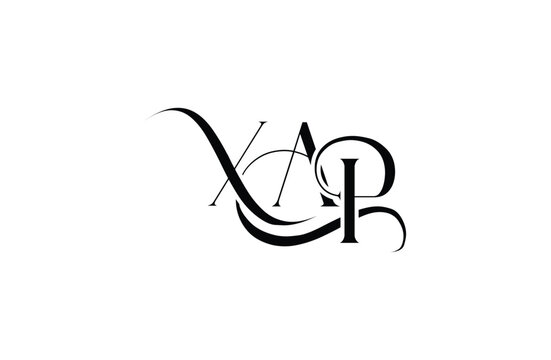 Initial XAP letter logo design. Elegant Monogram Logo Design with Decorative Elements and Typography