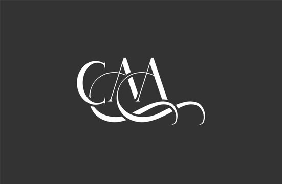 Initial CAA letter logo design. Elegant Monogram Logo Design with Decorative Elements and Typography