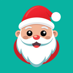 Smiling santa claus vector illustration