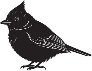 Juniper Titmouse Silhouettes