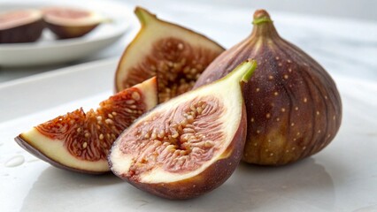 figs on a plate