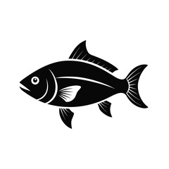 fish silhouette-vector illustration fish silhouette-vector illustration, fish, sea, animal, water, illustration, vector, fishing, 