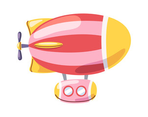 Vintage zeppelin cartoon baby toy © wooster