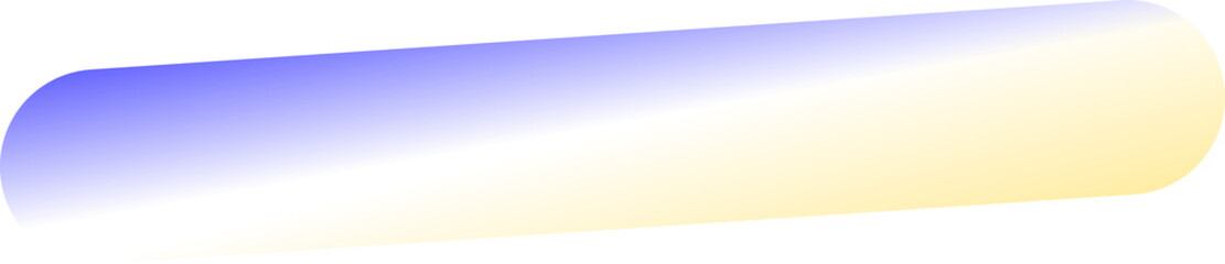 transparent blue yellow title label with copy space