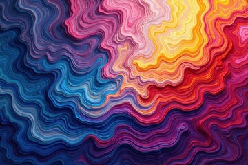 Obraz premium Abstract oil paint swirls, vibrant hues, dynamic composition, abstract art, color