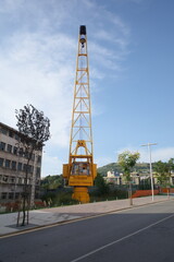 Construction site in the city