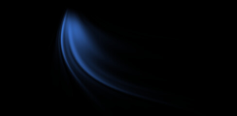 Abstract Blue Swirl: Dark Background, Smooth Gradient, Elegant and Mysterious Design Element.