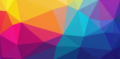 Abstract rainbow geometric shapes background, vibrant color gradients , style, spectrum, circle