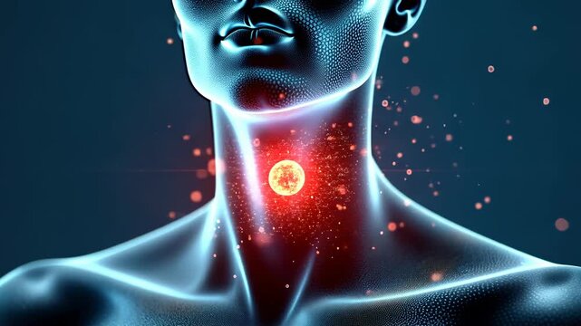 Thyroid gland, Hormone secretion, Gland health. Endocrine balance. Hormones regulate metabolic rate. Thyroid dysfunction affects body energy. Endocrine health crucial for balance.