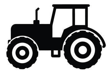 tractor vector icon silhouette illustrations